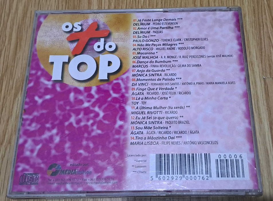 CD Os Mais Do Top 6 (Pink Disc)