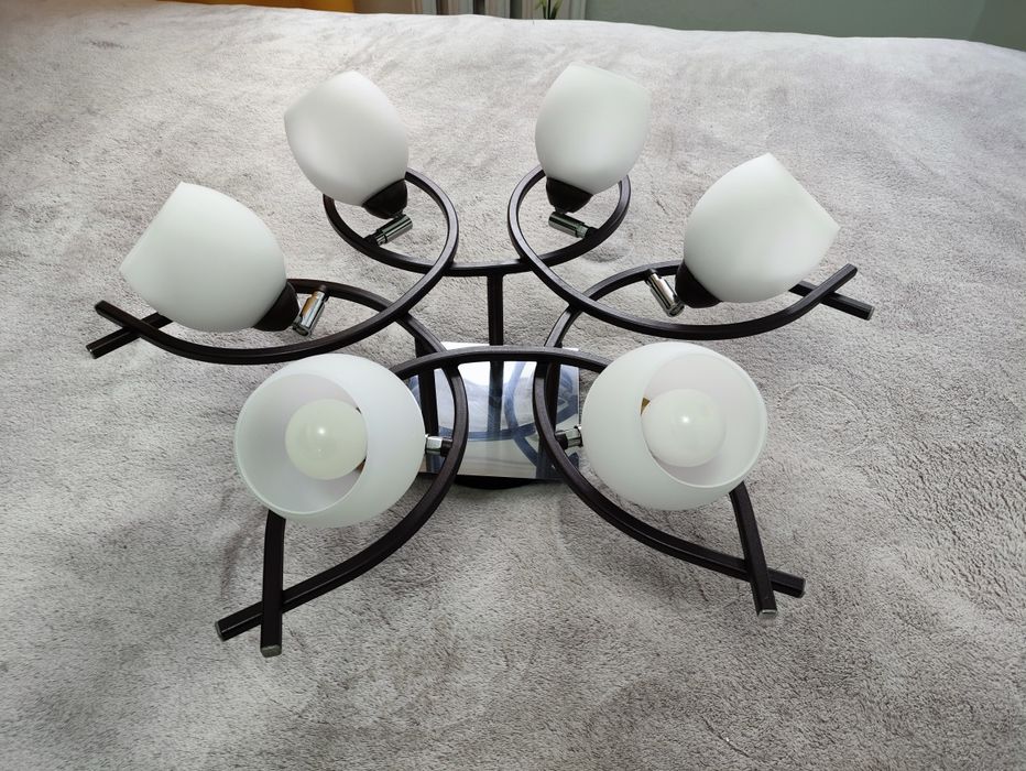 Żyrandol, lampa sufitowa, dwufazowa