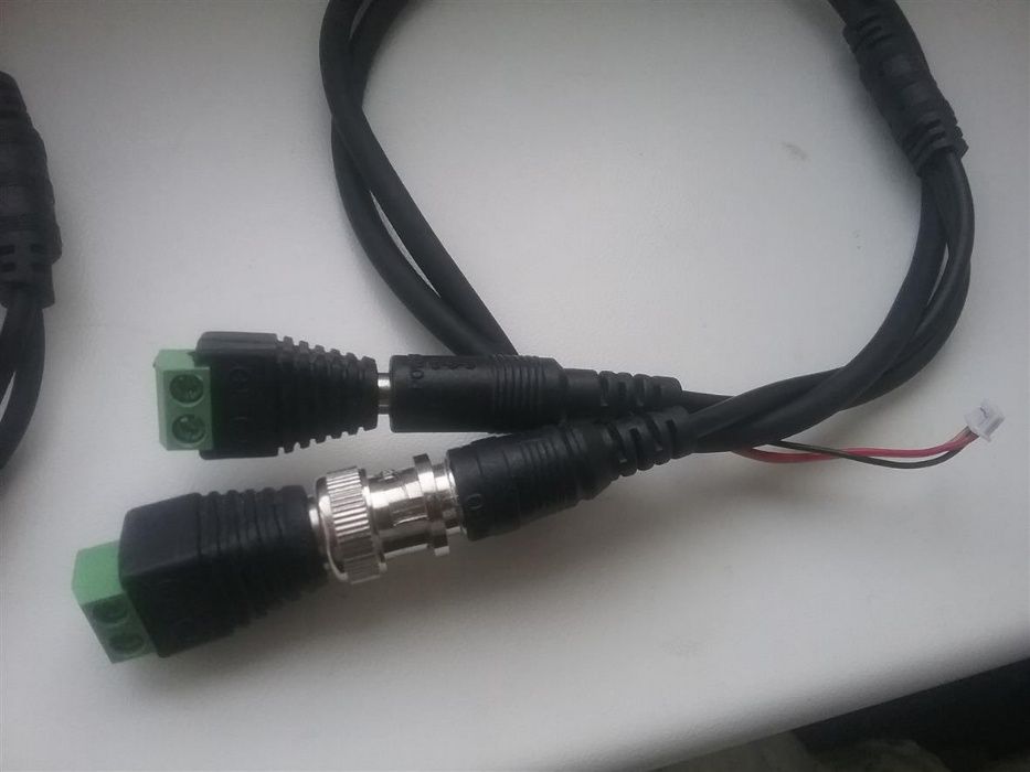Кабель камер видеонаблюдения (0.75 м пара) BNC+DC+Переходник колодка