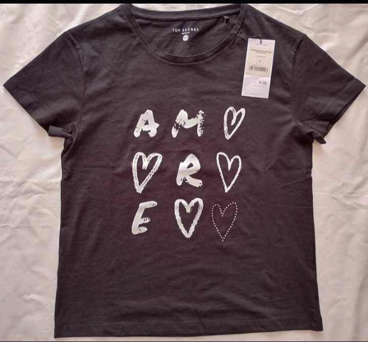 Czarny T-shirt Top Secret