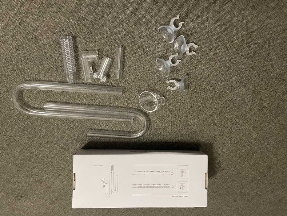 Вхідна та вихідна трубка для наноакваріума зі скіммером