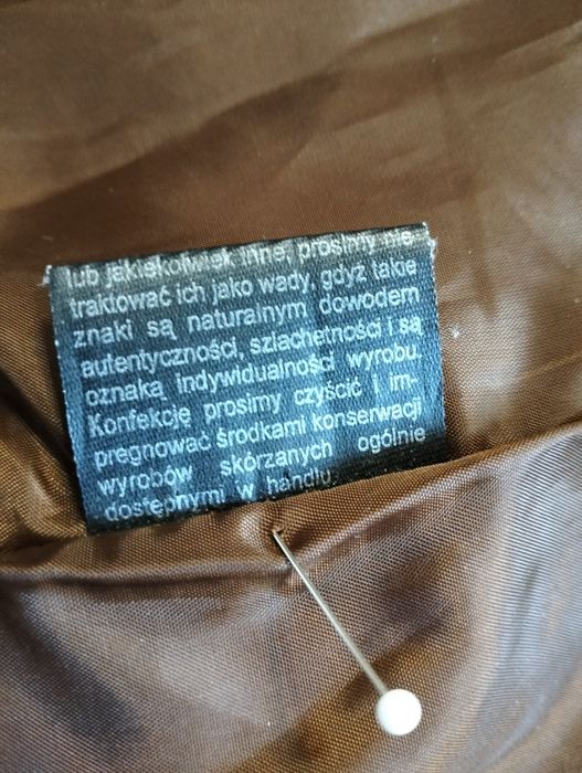 Kurtka dam. skórzana taliowana Firmy LEATHER.