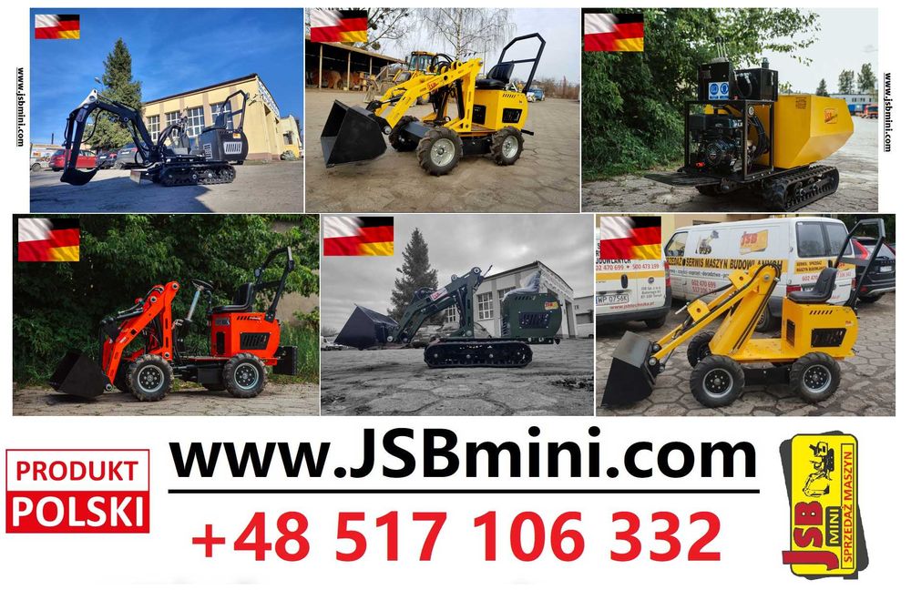 Mini ładowarka kołowa MS-L116 JSB wiertarka wiertnica