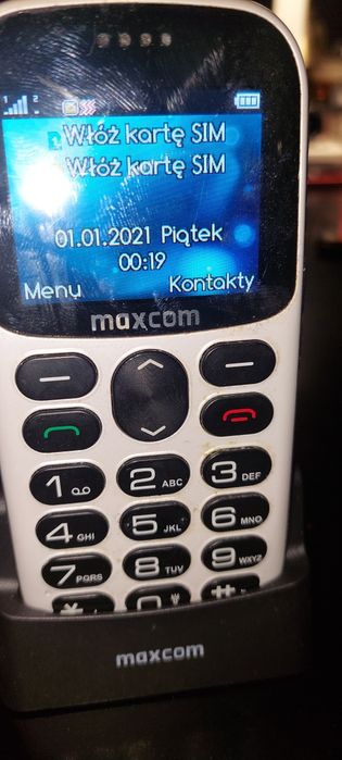Telefon stacjonarny Maxcom.
