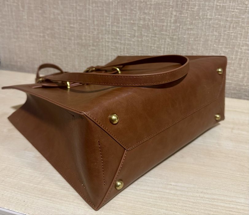 Сумка - тоут Polina & Eiterou, натуральная