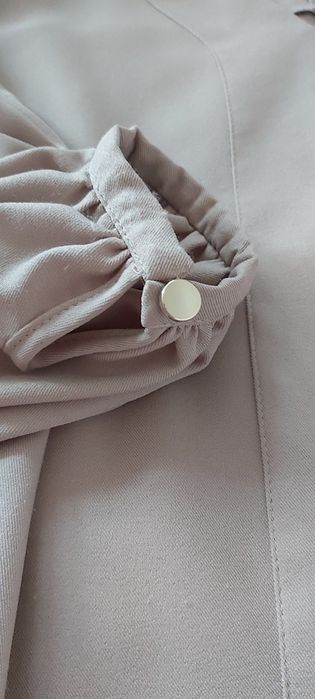 Bluzka koszula v neck serek simplicity bufiaste rękawy wiskoza