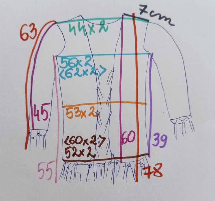 Narzutka koronkowa bohoz frędzlami kimono plażowe z firanki makrama chwosty biust 56x2 M L