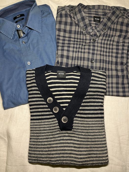 HUGO BOSS - 2 camisas e uma camisola