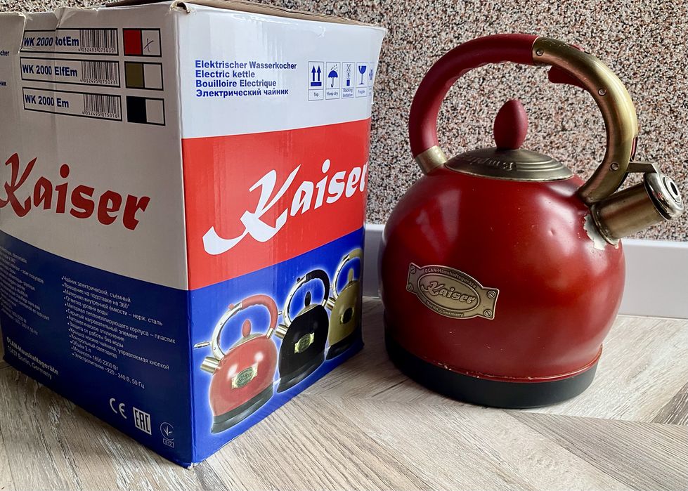 Электрический чайник Kaiser. Чайничек. Электрочайник Германия.