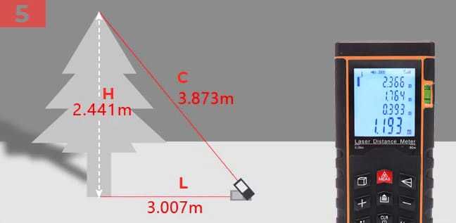 KRAFT&DELE Dalmierz Laserowy Cyfrowy Miernik Odległości 40m KD10405