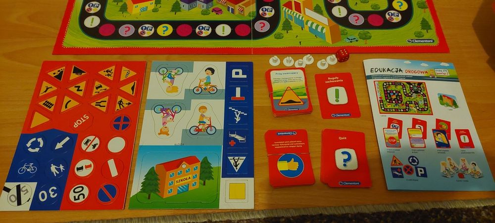 Edukacja drogowa  gra planszowa Clementoni