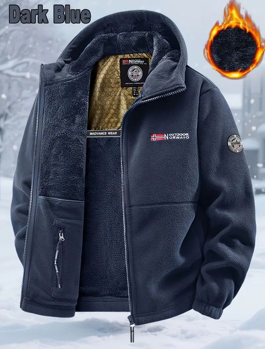 Чоловіча Куртка Флісова товста на міху (S. M. L,XL)