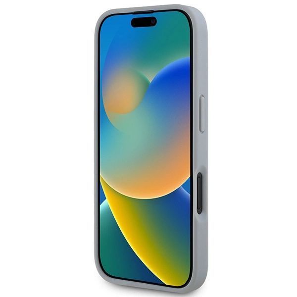 Etui BMW M Carbon Tricolor Line MagSafe na iPhone 16 - szare