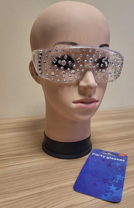Okulary imprezowe DIAMENTOWE na bal, przebranie, strój/240
