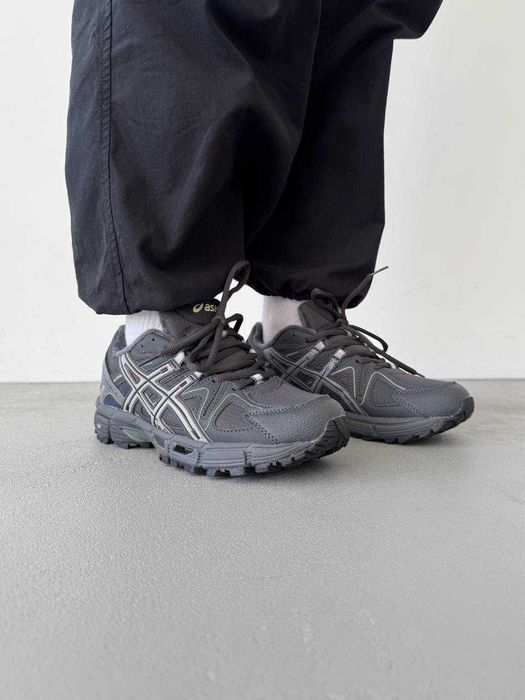 кросівки зимові чоловічі сірі гортекс термо асікс кахана asics kahana