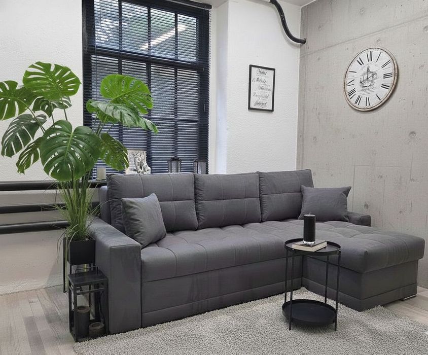 Narożnik Kleopatra sprężyny welur