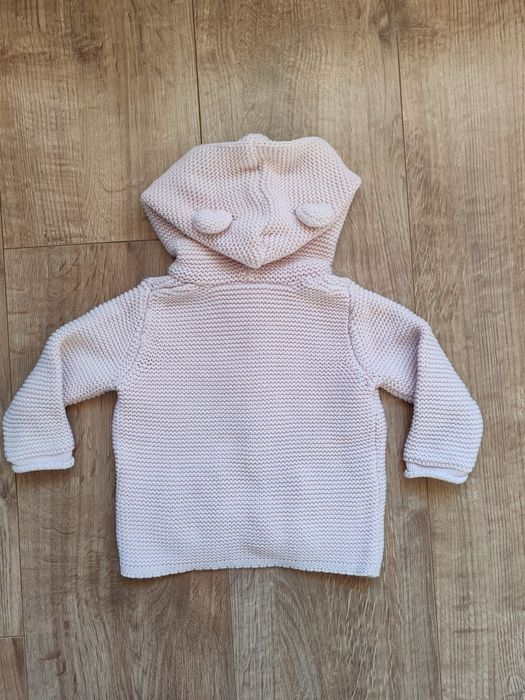 Sweterek pudrowy róż, Next, rozmiar 68cm