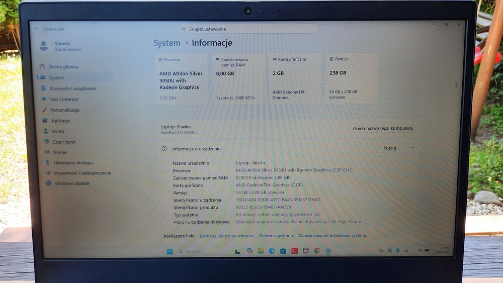 Laptop IdeaPad3 17ADA05