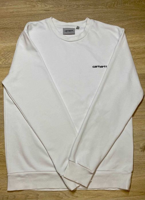 Оригінальний світшот Carhartt WIP Script Embroidery (Білий) / Розмір M