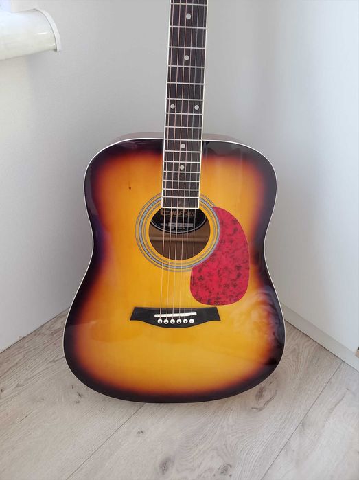 акустическая гитара акустика с узким грифом и усиленным