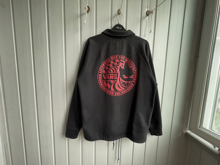 Черный овершот Vans x Spitfire cotton Jacket Sk8 y2k /M