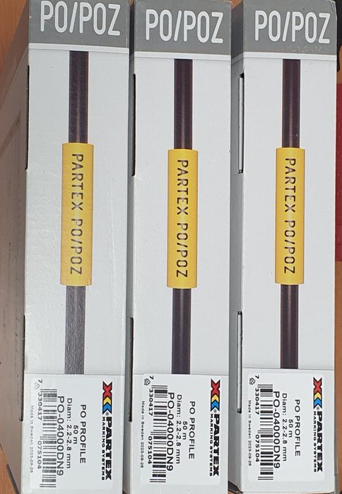 Partex PO-04000DN9 biały 
PROFIL 1.0 mm2 ŻÓŁTY (50 m.)