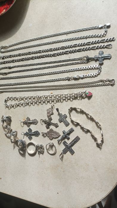 Серебряные цепочки.925.