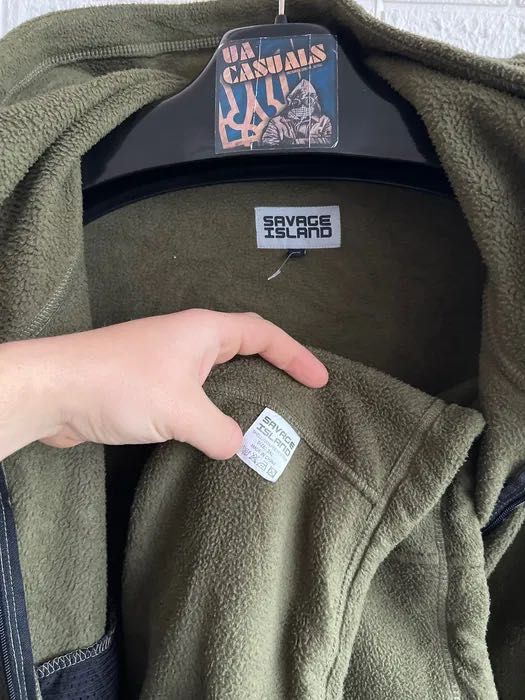 Тактична флісова кофта Savage Island військова мілітарі олива р2-3ХЛ