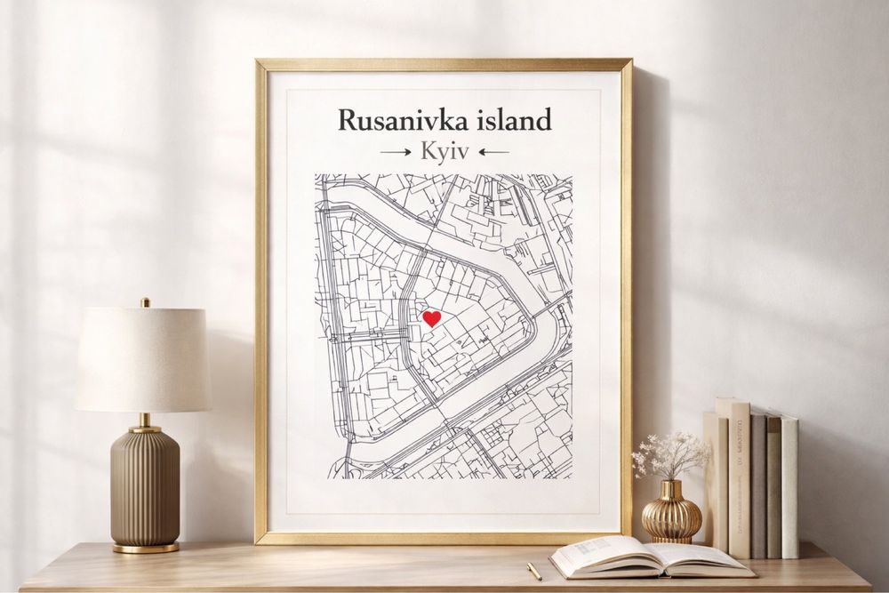 Постери з картою вашого міста