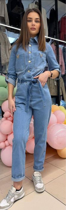 Kombinezon jeansowy S M L XL