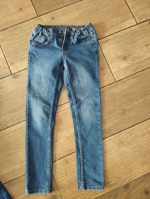 Zestaw spodni jeansowych jeansy dla dziewczynki 122