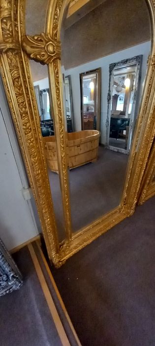 Bardzo duże lustro Barok drewniana rama lustro fazowane
