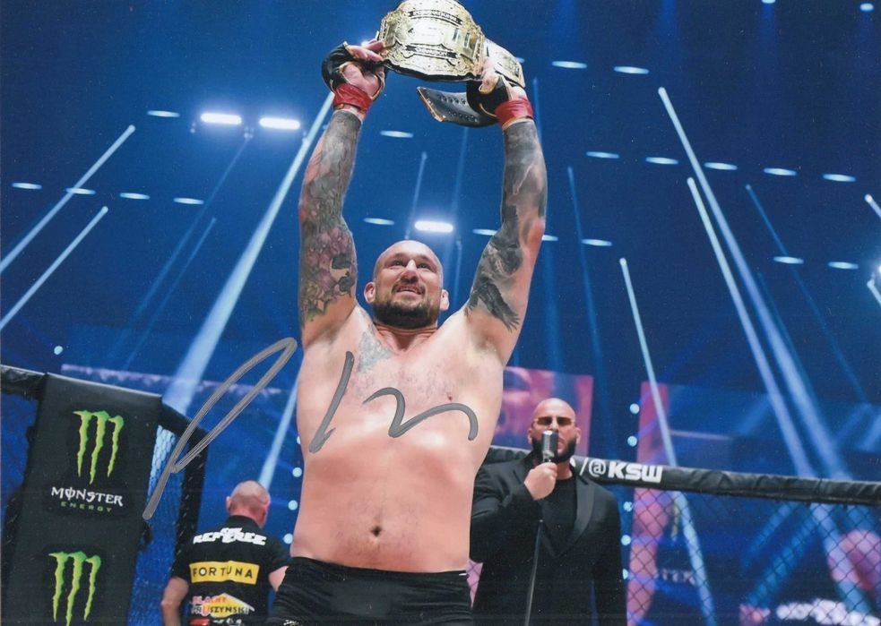 Phil De Fries oryginalny autograf KSW ufc MMA! duże zdjęcie 15x21
