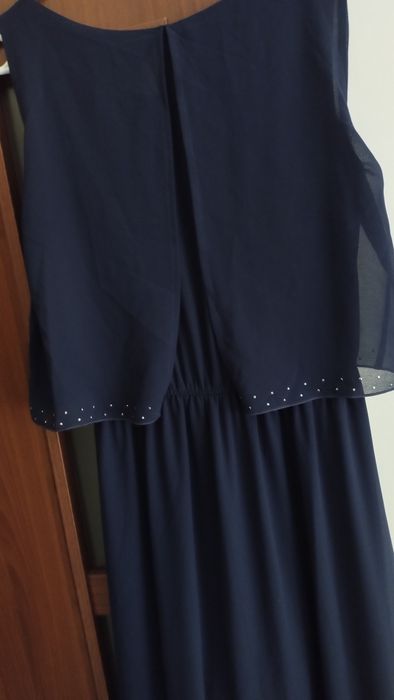 Elegancka, granatowa sukienka M, wesele, poprawiny