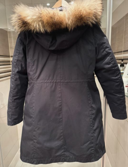 Kurtka woolrich L damska parka na zimę ocieplana dwustronna 2 w 1