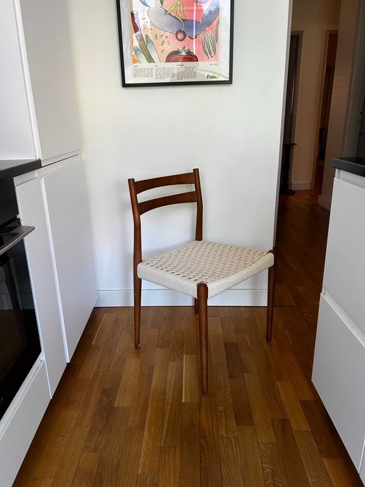 Cadeira de jantar Nona em madeira e corda – Northdeco