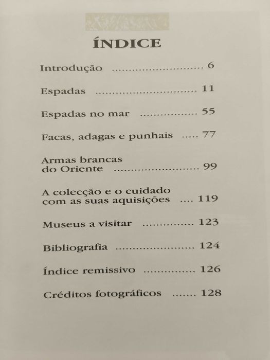 Espadas, Adagas e Alfanjes