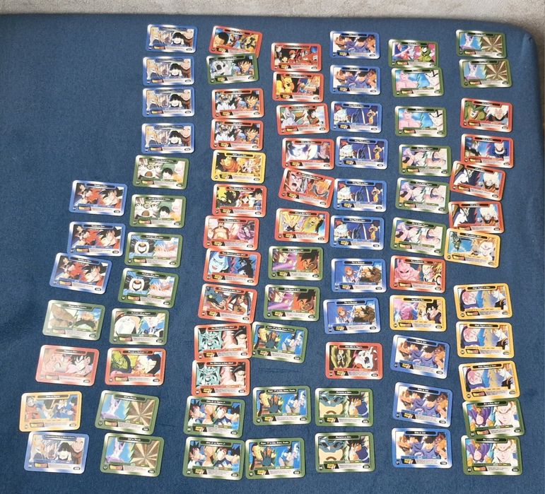 Karty dragonball 156szt. Z tego 43szt. Duplikaty