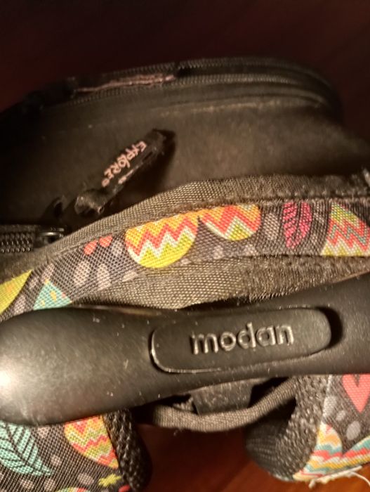 Mochila com corações e com trólei