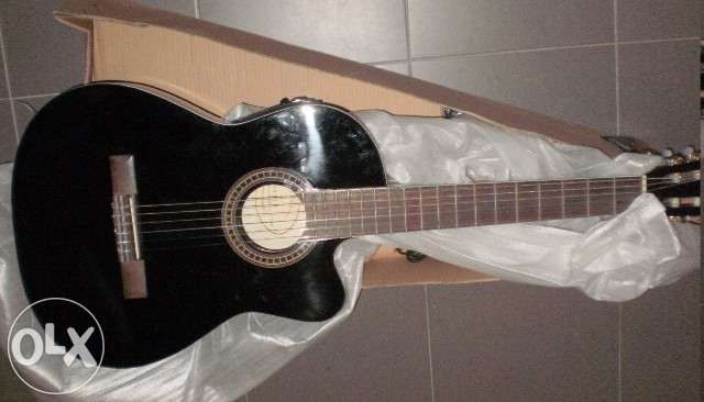 Set guitarra eletroacústica com equalizador e cordas nylon64550169742850121