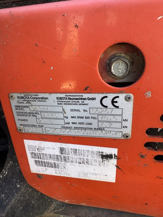 Mini giratoria. Kubota u 48