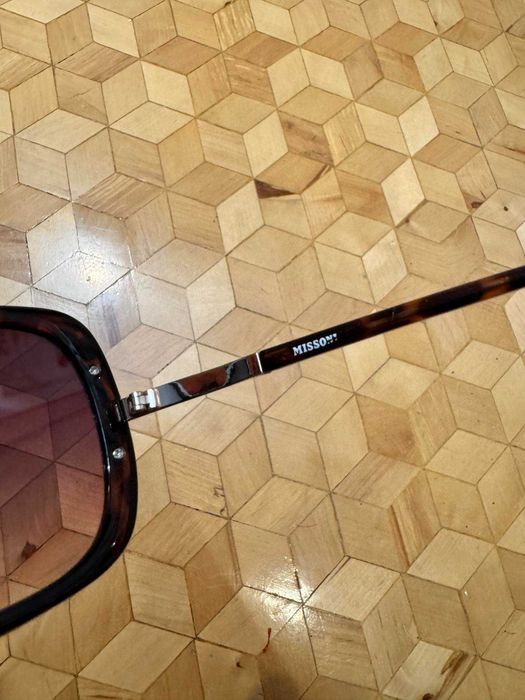 okulary Missoni Square Sunglasses brązowe