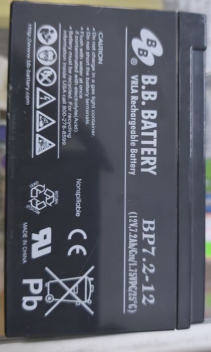 Акумулятор для ДБЖ BB Battery ВР  12V 7.2Ah (AGM)