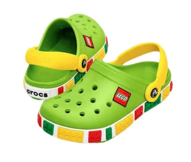 Crocs Lego Green детские кроксы лего С23-34