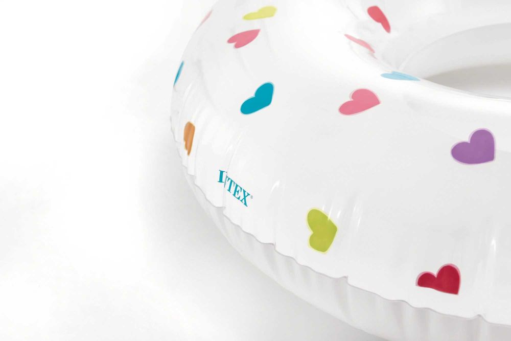 Dmuchane koło Intex Serduszka 81 cm basen plaża morze HIT