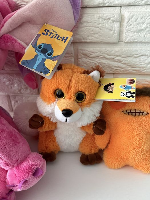 Мякі іграшки стіч disney fuggler зубастик лисиця