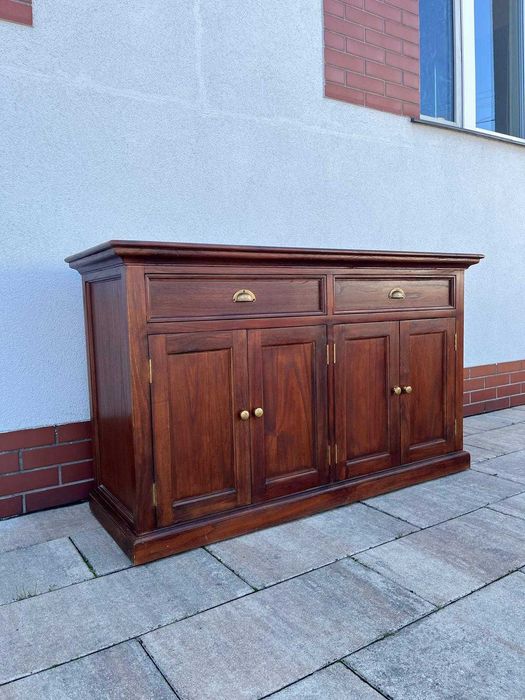 Komoda Stylizowana na Kolonialną | Kredens | Masywny sideboard