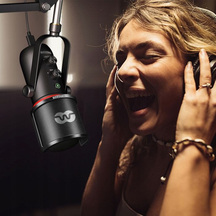 mozos mkit-gx mikrofon ze statywem następca mkit-700pro v2 do komputera
