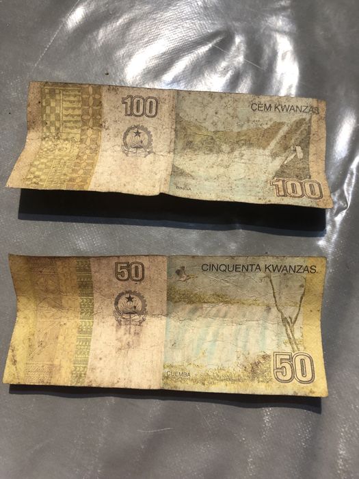 Notas Angola 50 e 100 kwanzas