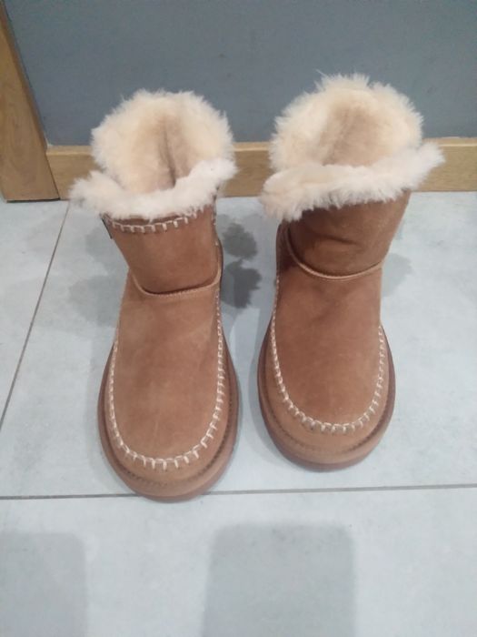 Piękne skórzane śniegowce rozmiar 37 Fat Face
